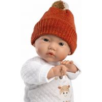 Llorens 63304 Little baby realistická panenka miminko s měkkým látkovým tělem 32 cm 3