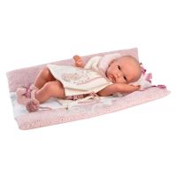 Llorens New Born holčička realistická panenka miminko s celovinylovým tělem 35 cm 3