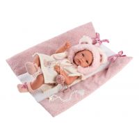 Llorens New Born holčička realistická panenka miminko s celovinylovým tělem 35 cm 4