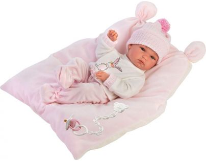 Llorens 63556 holčička panenka miminko s celovinylovým tělem 35 cm