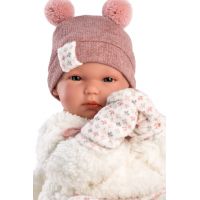 Llorens 63576 New Born holčička realistická panenka miminko s celovinylovým tělem 35 cm 5