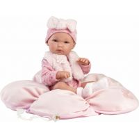 Llorens 63592 New born holčička realistická panenka miminko s celovinylovým tělem 35 cm 3