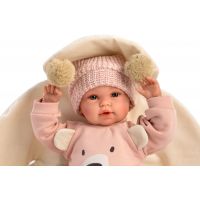 Llorens 63644 New Born realistická panenka miminko se zvuky a měkkým látkový tělem 36 cm 3