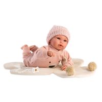 Llorens 63644 New Born realistická panenka miminko se zvuky a měkkým látkový tělem 36 cm 4