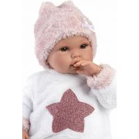 Llorens 63648 New born realistická panenka miminko se zvuky a měkkým látkovým tělem 36 cm 3