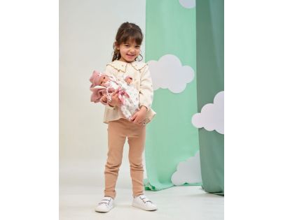 Llorens 63650 Realistická panenka miminko se zvuky a měkkým látkovým tělem 36 cm
