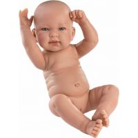 Llorens New born holčička realistická panenka miminko s celovinylovým tělem 40 cm
