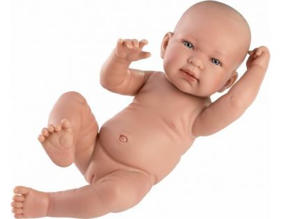 Llorens New born holčička realistická panenka miminko s celovinylovým tělem 40 cm