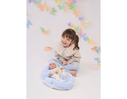 Llorens 73807 Realistická panenka miminko s celovinylovým tělem 40 cm