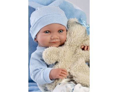 Llorens 73807 Realistická panenka miminko s celovinylovým tělem 40 cm