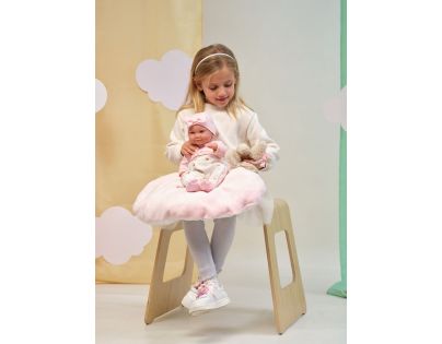 Llorens 73808 Realistická panenka miminko s celovinylovým tělem 40 cm