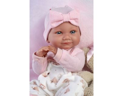 Llorens 73808 Realistická panenka miminko s celovinylovým tělem 40 cm