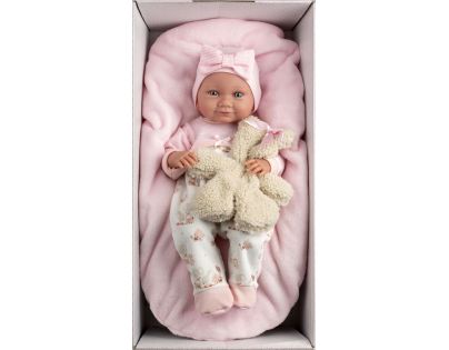 Llorens 73808 Realistická panenka miminko s celovinylovým tělem 40 cm