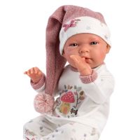 Llorens 73880 New Born holčička realistická panenka miminko s celovinylovým tělem 40 cm 4