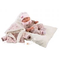 Llorens 73882 New Born holčička realistická panenka miminko s celovinylovým tělem 40 cm 3
