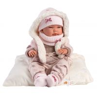 Llorens 73882 New Born holčička realistická panenka miminko s celovinylovým tělem 40 cm 2
