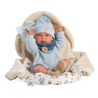 Llorens 73885 New Born chlapeček realistická panenka miminko s celovinylovým tělem 40 cm 3