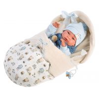 Llorens 73885 New Born chlapeček realistická panenka miminko s celovinylovým tělem 40 cm 2