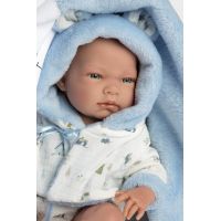 Llorens 73897 New born chlapeček realistická panenka miminko s celovinylovým tělem 40 cm 4