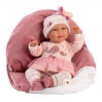 Llorens 74014 New Born realistická panenka miminko se zvuky a měkkým látkovým tělem 42 cm 2
