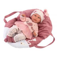 Llorens 74014 New Born realistická panenka miminko se zvuky a měkkým látkovým tělem 42 cm 3
