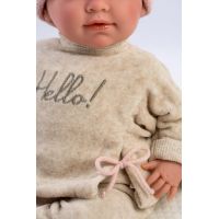 Llorens 74020 New Born realistická panenka miminko se zvuky a měkkým látkovým tělem 42 cm 4