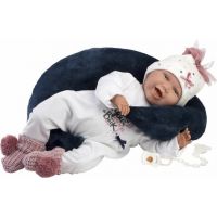 Llorens 74050 New born realistická panenka miminko se zvuky a měkkým látkovým tělem 42 cm - Poškozený obal 2