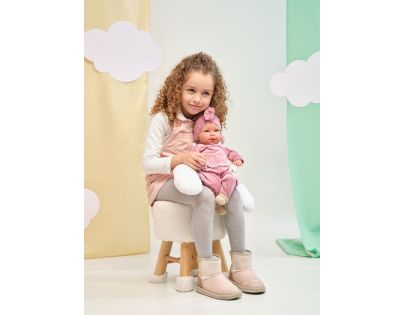 Llorens 74118 Realistická panenka miminko se zvuky a měkkým látkovým tělem 42 cm