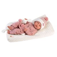 Llorens 84330 New Born holčička realistická panenka miminko s celovinylovým tělem 43 cm