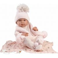 Llorens 84338 New born holčička realistická panenka miminko s celovinylovým tělem 43 cm 3