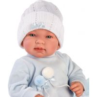 Llorens 84451 panenka miminko se zvuky a měkkým látkový tělem 44 cm 4