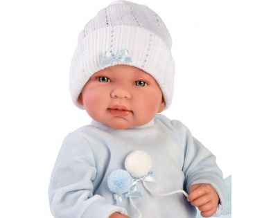 Llorens 84451 panenka miminko se zvuky a měkkým látkový tělem 44 cm