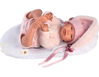 Llorens 84452 panenka miminko se zvuky a měkkým látkový tělem 44 cm