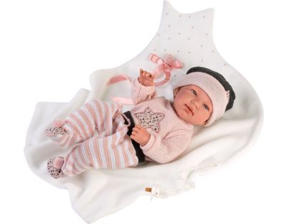 Llorens M843-26 Obleček pro panenku miminko New born velikosti 43-44 cm