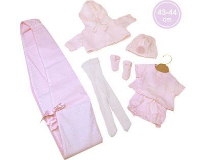 Llorens Obleček pro panenku miminko New Born velikosti 43-44 cm