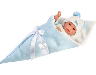 Llorens Panenka New Born chlapeček v modré zavinovačce