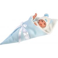 Llorens Panenka New Born chlapeček v modré zavinovačce Llorens Panenka New Born chlapeček v modré zavinovačce