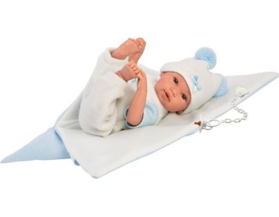 Llorens Panenka New Born chlapeček v modré zavinovačce