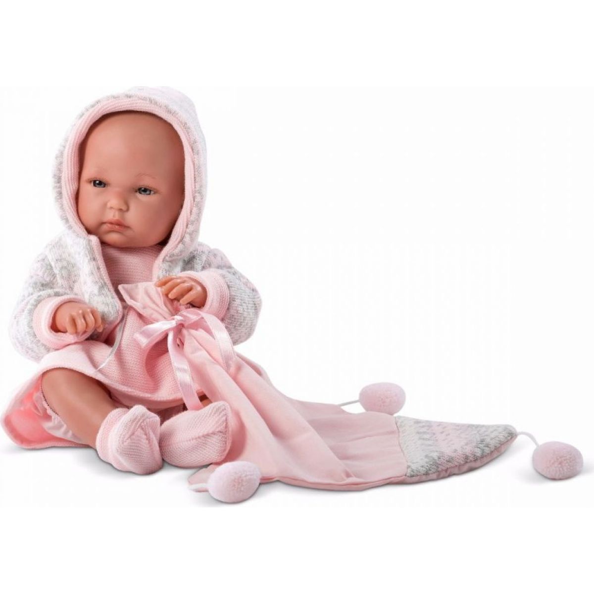 Llorens panenka New Born holčička v kabátku
