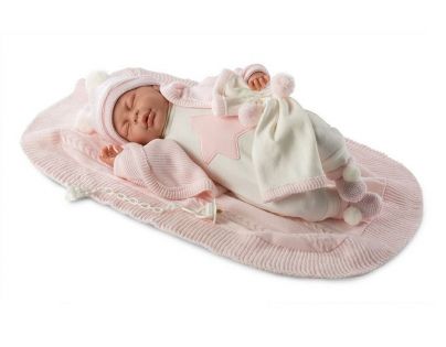 Llorens panenka New Born spící 74046