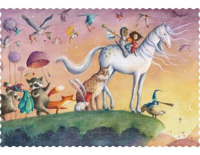 Londji Puzzle malé Kouzelný jednorožec 100 dílků