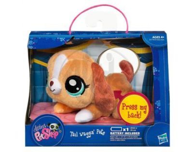 LPS Plyšová zvířátka s pohybujícím se ocáskem Hasbro - Pes