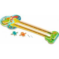 Lucy & Leo Dřevěná nástěnná hračka Mazané opičky