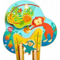 Lucy & Leo Dřevěná nástěnná hračka Mazané opičky 3