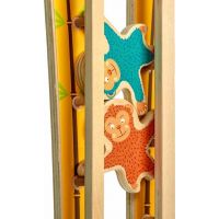 Lucy & Leo Dřevěná nástěnná hračka Mazané opičky 4