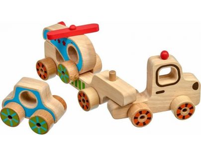 Lucy & Leo Dřevěná skládačka Můj první kamion 4 díly