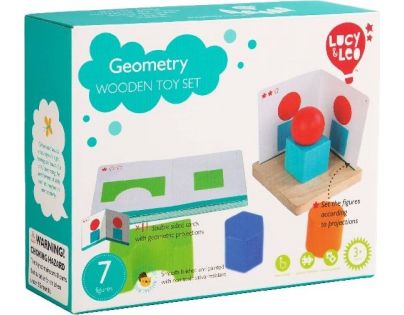 Lucy & Leo Jednoduchá geometrie dřevěná hra