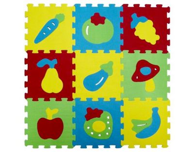 Ludi Puzzle pěnové 84 x 84 cm Ovoce a zelenina