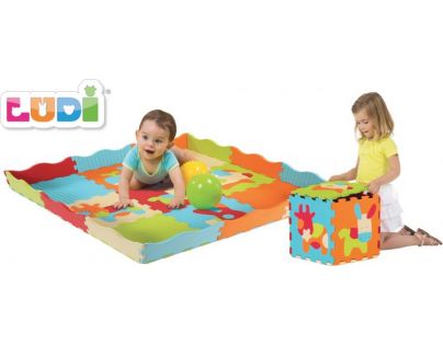 Ludi Puzzle pěnové Zvířátka 120 x 120 cm