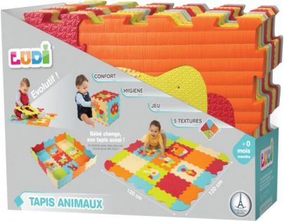 Ludi Puzzle pěnové Zvířátka 120 x 120 cm